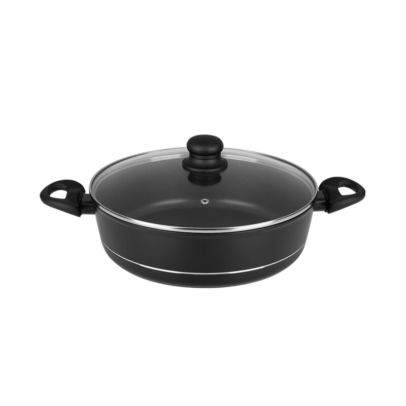 Patelnia głęboka ROYAL 28 cm z dwoma uchwytami