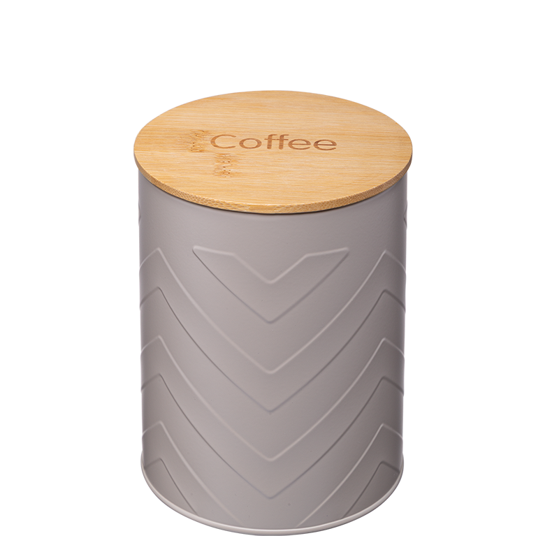 Pojemnik metalowy GOMERO COFFEE beżowy