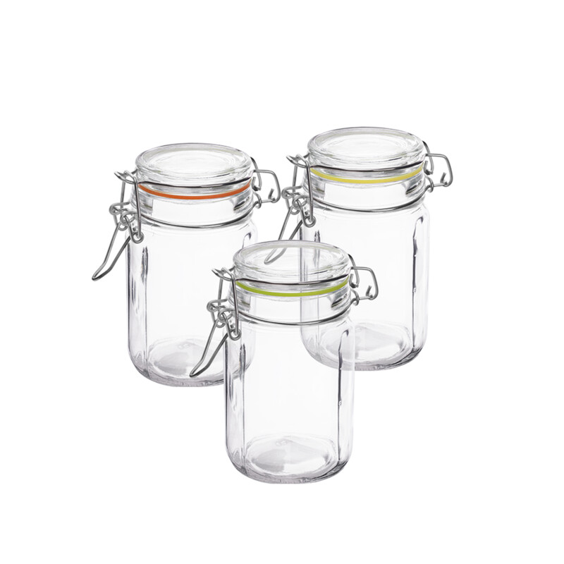 Słoik z klipsem metalowym EDO 260 ml