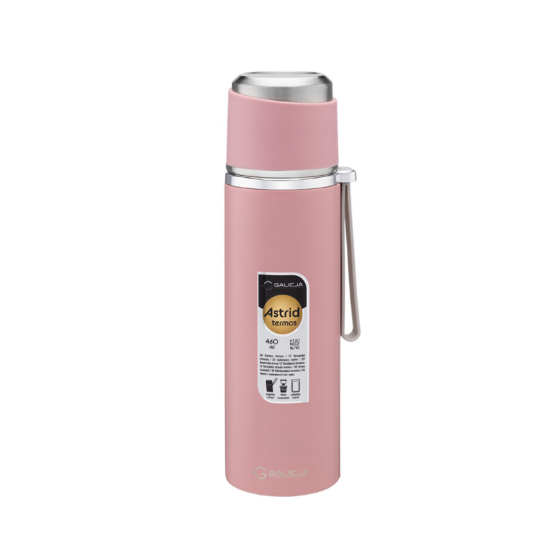 Termos nierdzewny ASTRID 460 ml różowy