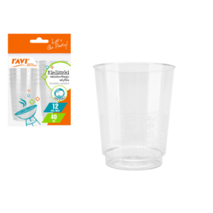 Kieliszki wielokrotnego użytku 40 ml, 12 szt.