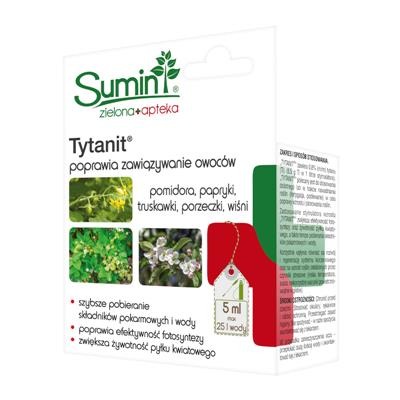 Tytanit 5 ml poprawia zawiązywanie owoców pomidora, papryki, truskawki, porzeczki i wiśni