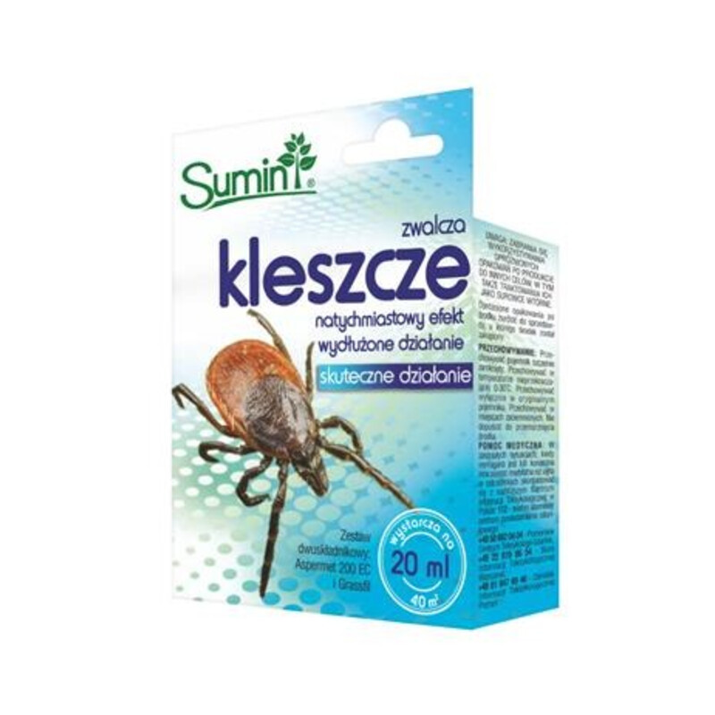 Shot 2 × 20 ml koncentrat do zwalczania kleszczy i komarów w ogrodzie