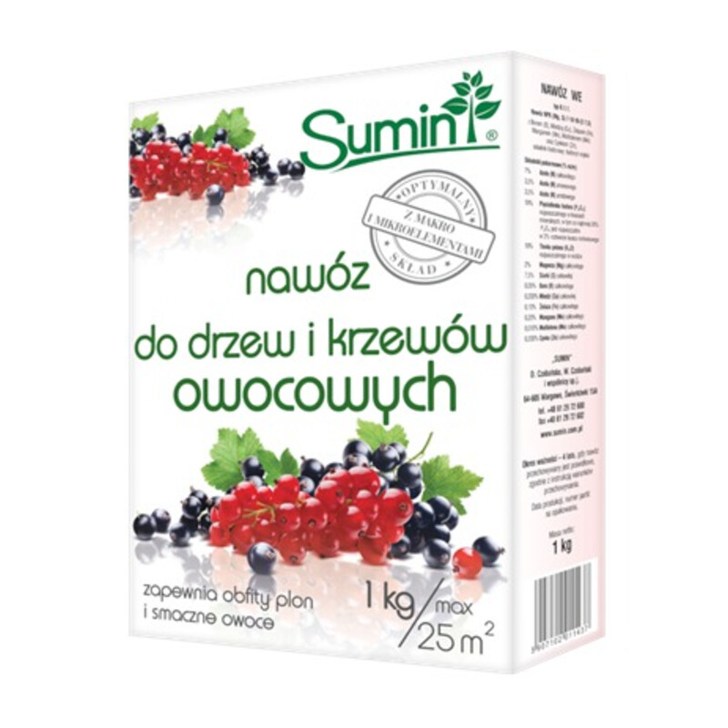 Nawóz do drzew i krzewów owocowych 1 kg optymalny skład