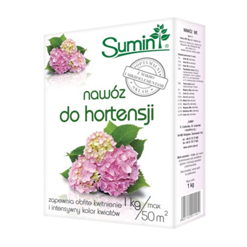 Nawóz do hortensji 1 kg optymalny skład