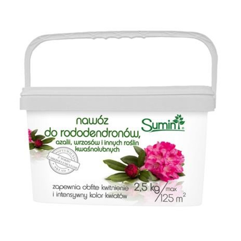 Nawóz do rododendronów, azali, wrzosów i innych kwaśnolubnych 2.5 kg optymalny skład