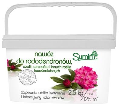 Nawóz do rododendronów, azali, wrzosów i innych kwaśnolubnych 2.5 kg optymalny skład