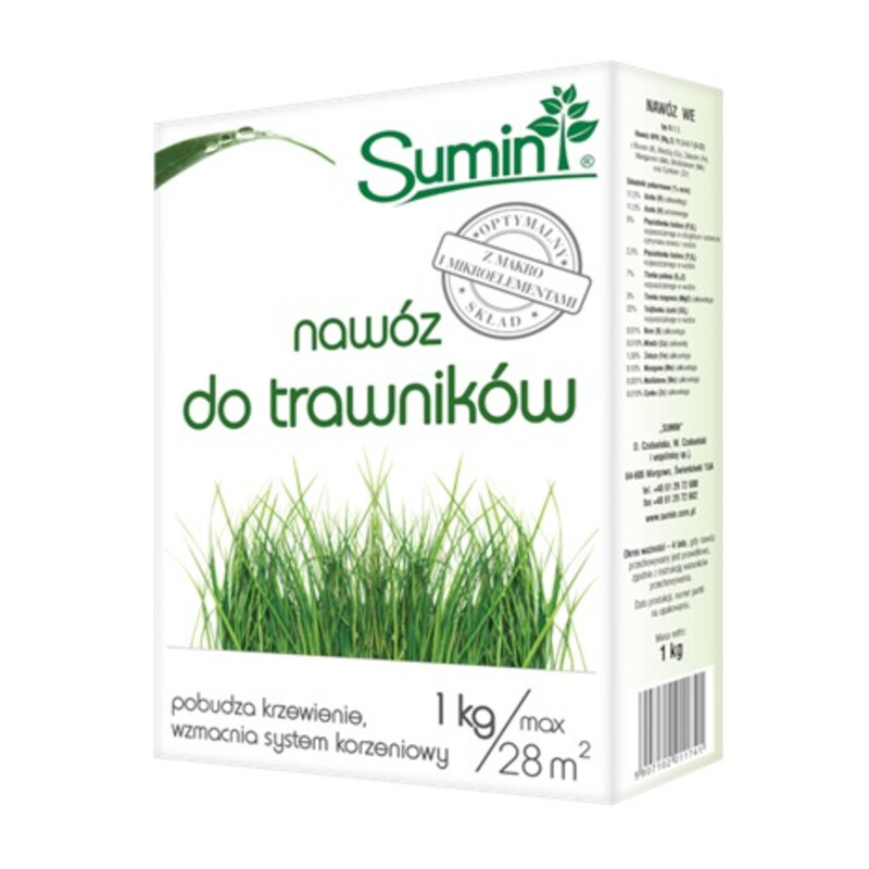 Nawóz do trawników 1 kg optymalny skład