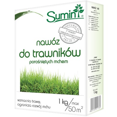 Nawóz do trawników porośniętych mchem 1 kg optymalny skład