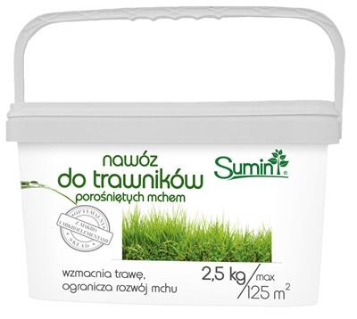 Nawóz do trawników porośniętych mchem 2.5 kg optymalny skład