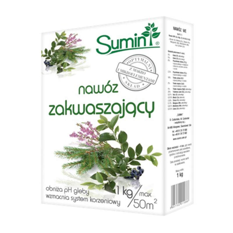 Nawóz zakwaszający 1 kg optymalny skład