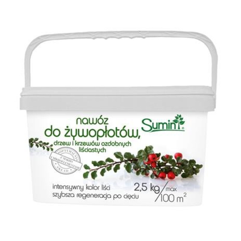 Nawóz do żywopłotów, drzew i krzewów ozdobnych liściastych 2.5 kg optymalny skład