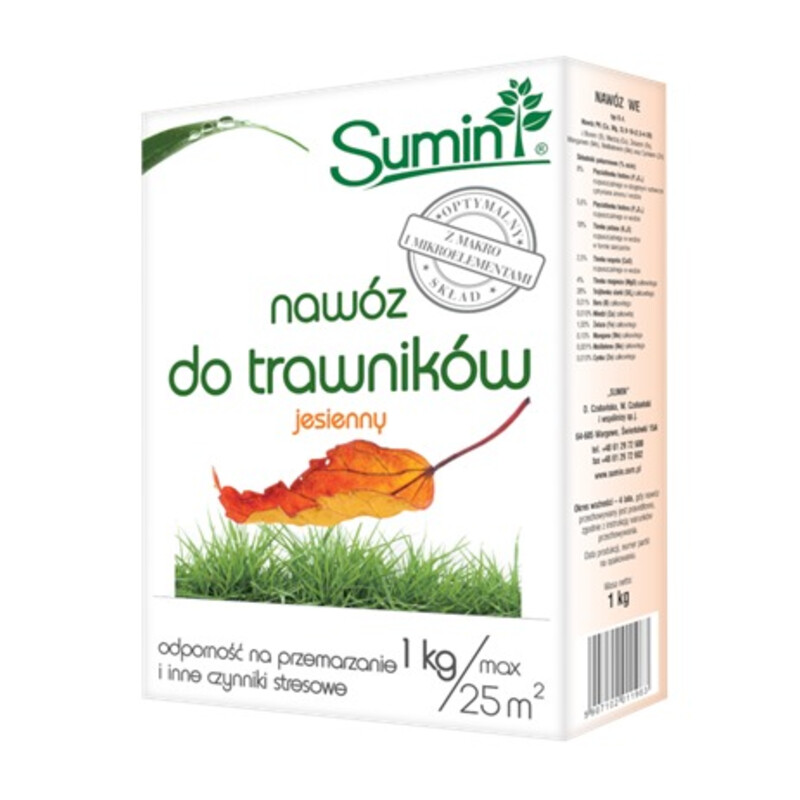 Nawóz do trawników jesienny 1 kg optymalny skład