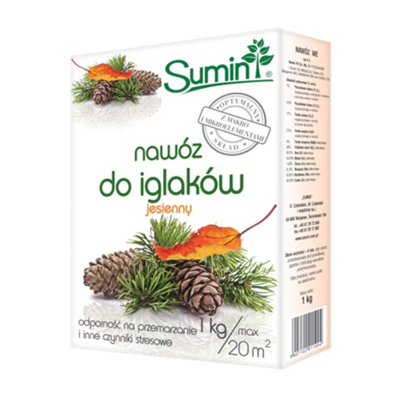 Nawóz do iglaków jesienny 1 kg optymalny skład