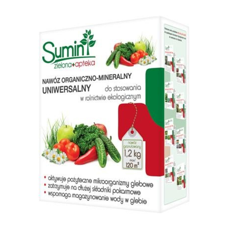 Nawóz uniwersalny organiczno-mineralny granulowany 1.2 kg