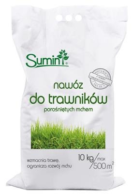 Nawóz do trawników porośniętych mchem (worek) 10 kg optymalny skład