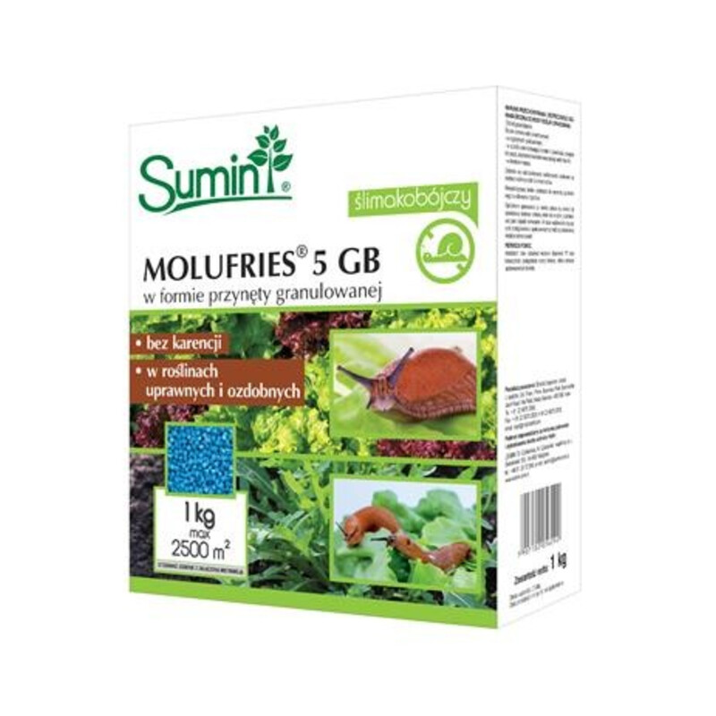 Molufries 5 gB (kartonik) 1 kg zwalcza ślimaki