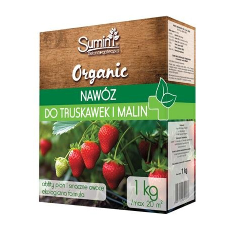 Nawóz organiczny granulowany do truskawek malin 1 kg organic