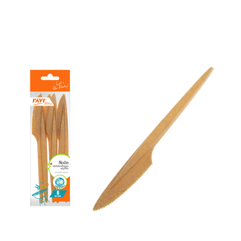 Noże wielokrotnego użytku 6 szt.