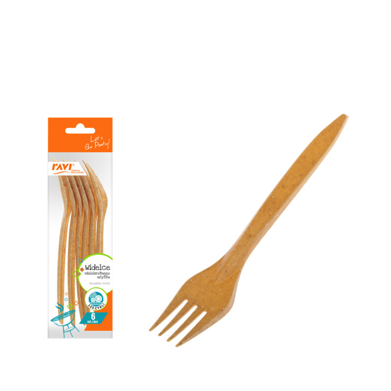 Widelce wielokrotnego użytku 6 szt.