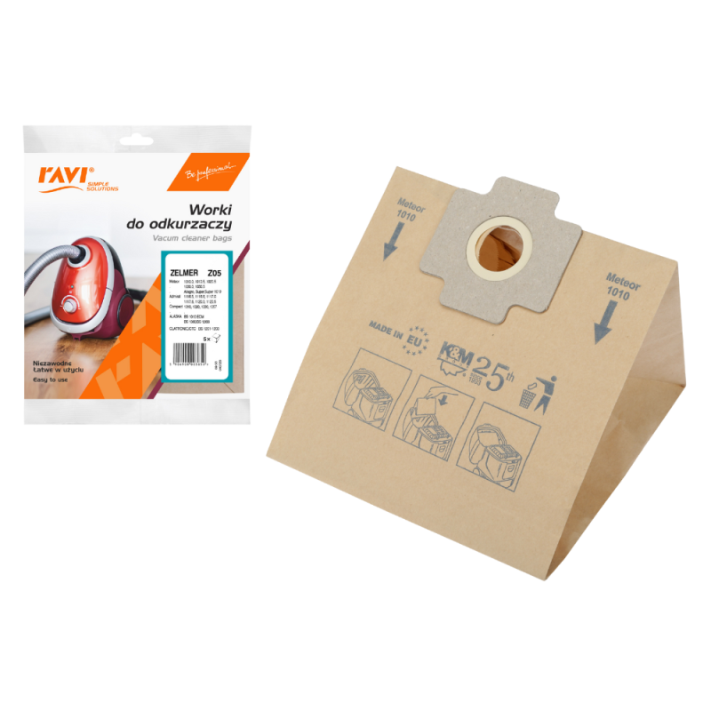 Worki do odkurzacza Zelmer (Z05) 5 szt..00385