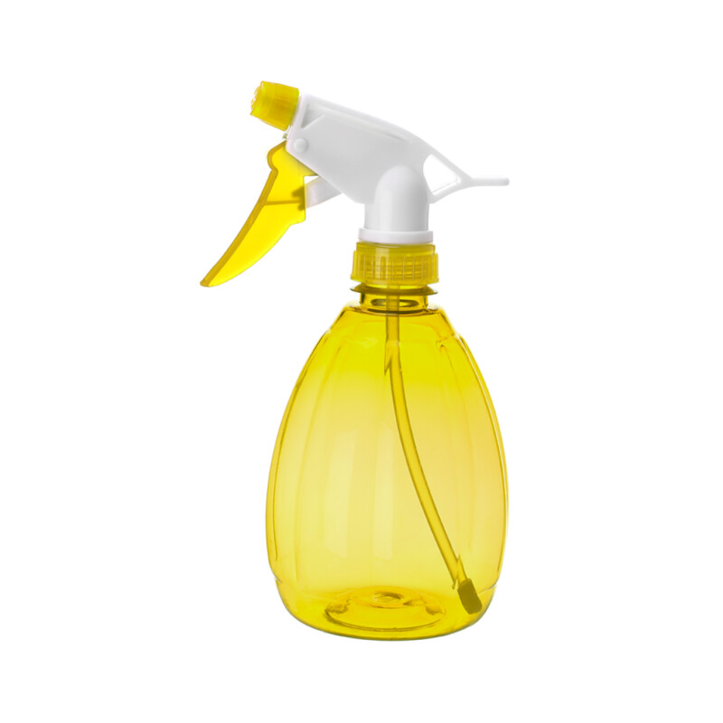 Zraszacz ręczny transparentny FLORA 550 ml żółty 9079