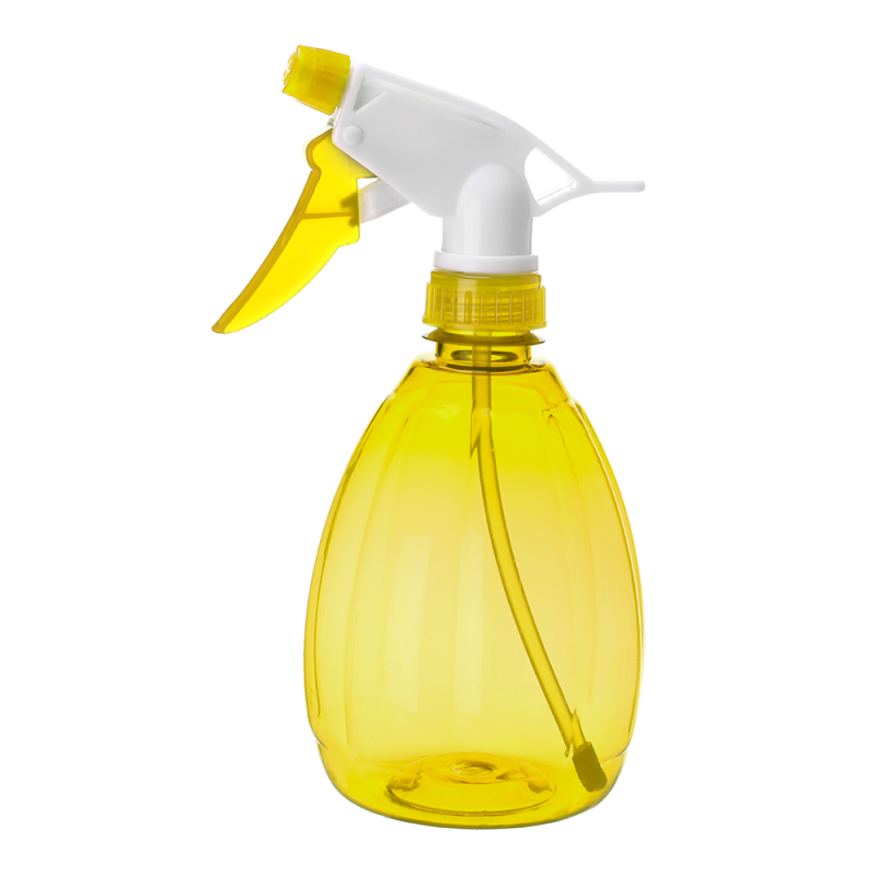 Zraszacz ręczny transparentny FLORA 550 ml żółty 9079