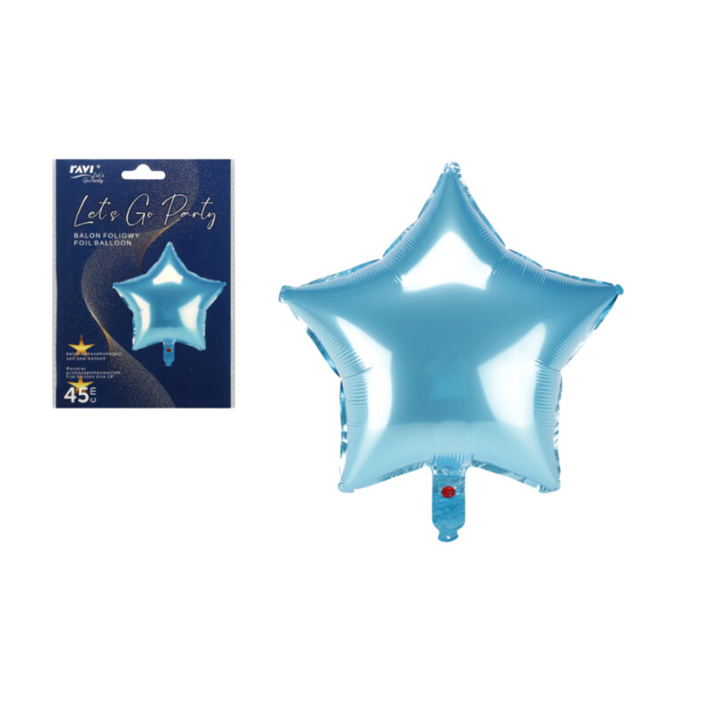 LGP Balon foliowy STAR light blue