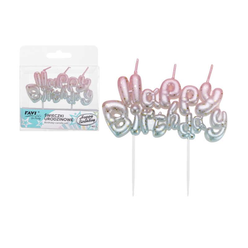 Świeczka HAPPY BIRTHDAY – wzór 5