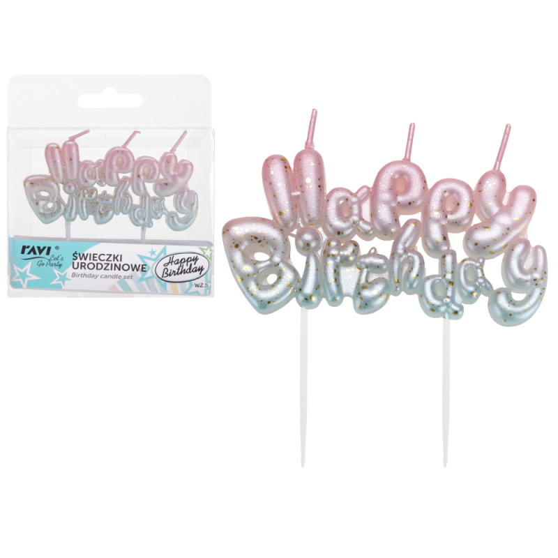 Świeczka HAPPY BIRTHDAY – wzór 5