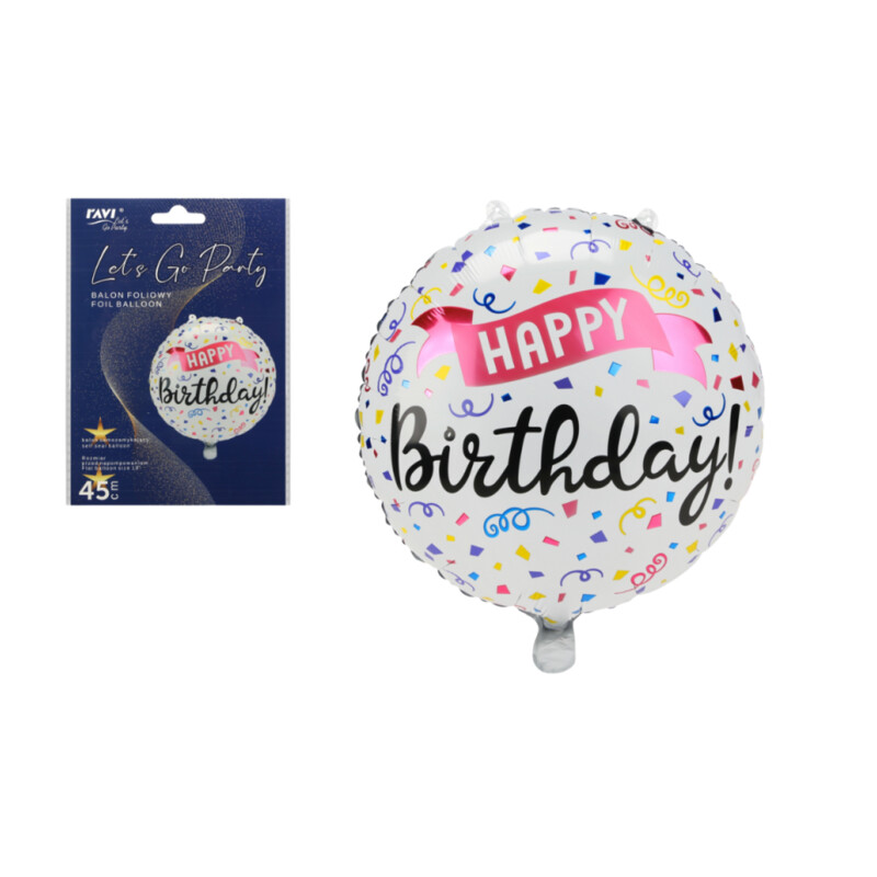 LGP Balon foliowy HAPPY BIRTHDAY – wzór 4