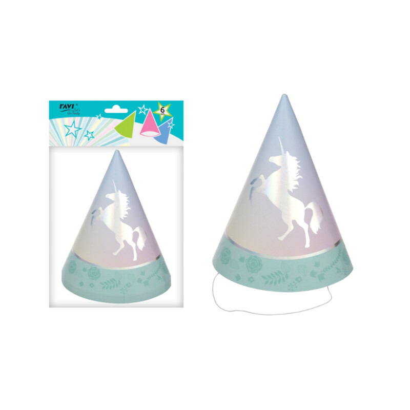 LGP Czapeczki papierowe UNICORN 6 szt.