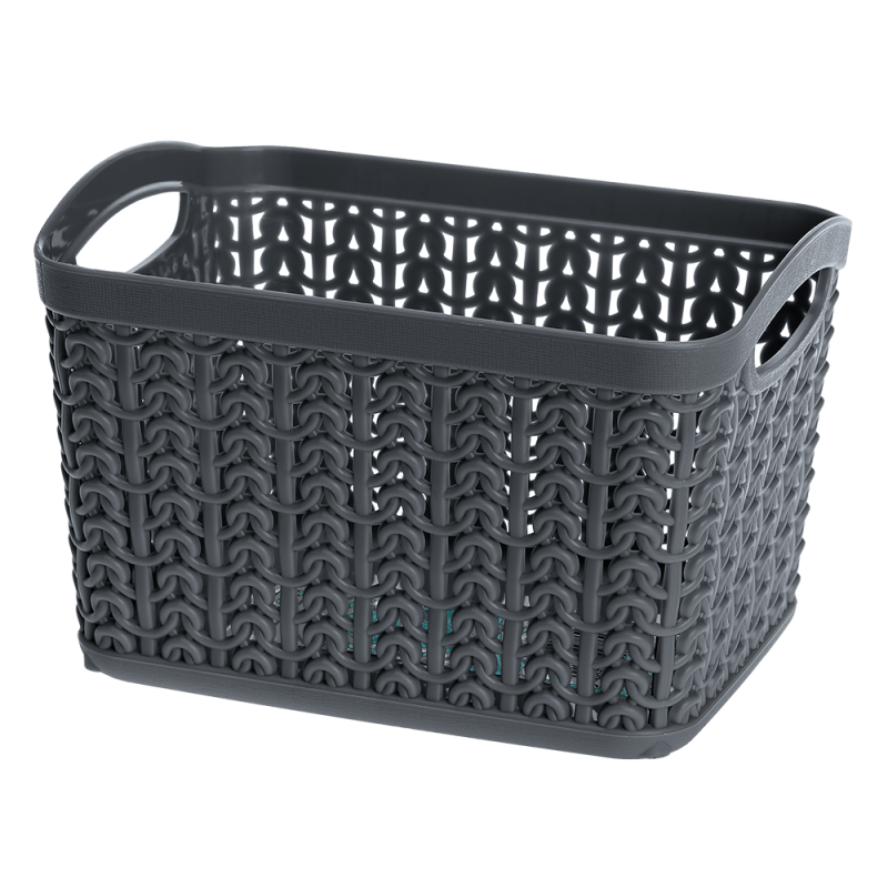 Koszyk prostokątny S WILLOW 1,5 l grafit