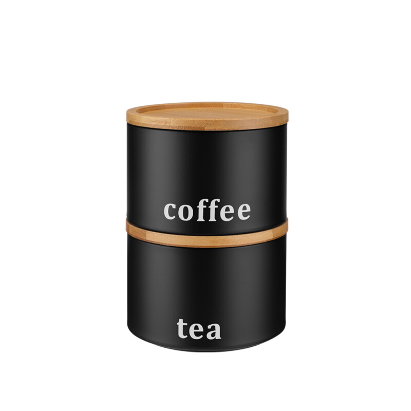 Pojemnik metalowy SILVANO CZARNY tea