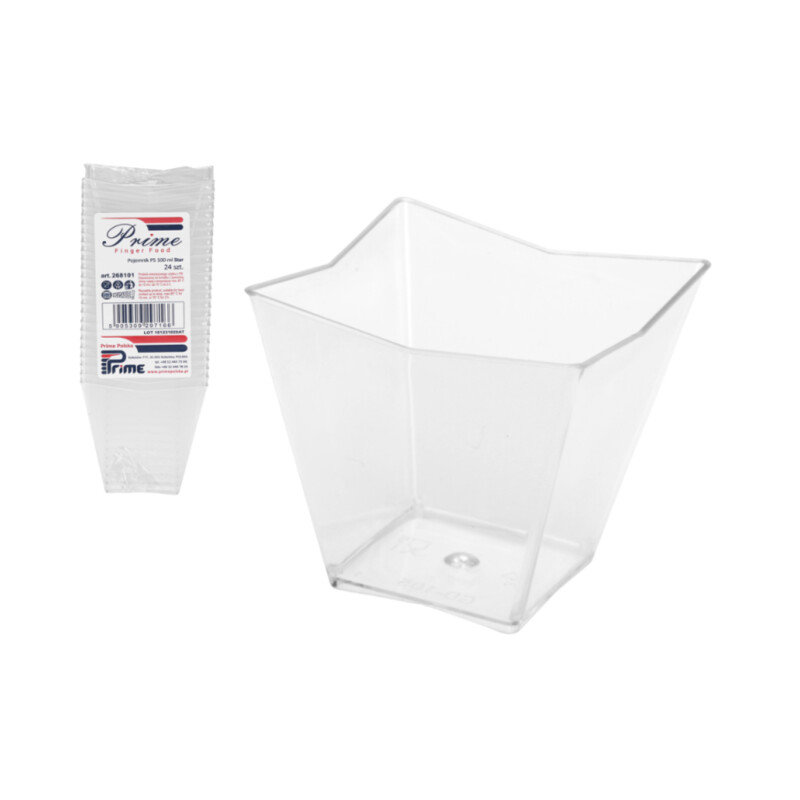 Pojemniki Finger Food STAR 100 ml – 24 szt.