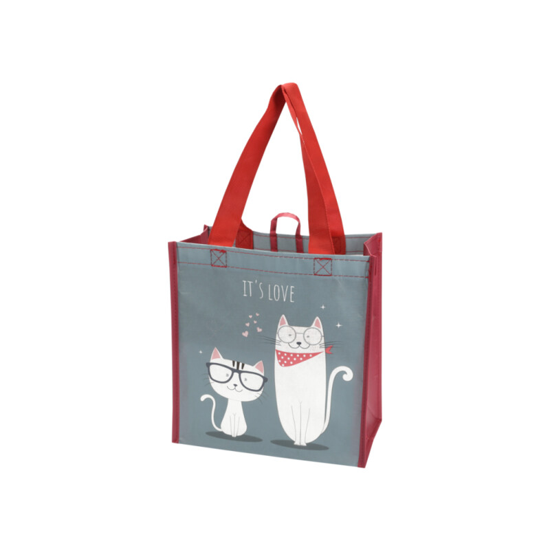 Torba na zakupy RPET 26 × 15 × 27 cm LOVE