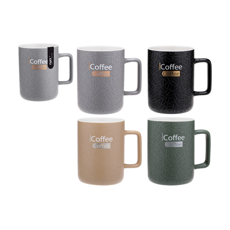 Kubek DARK COFFEE 400 ml z porcelany New Bone
