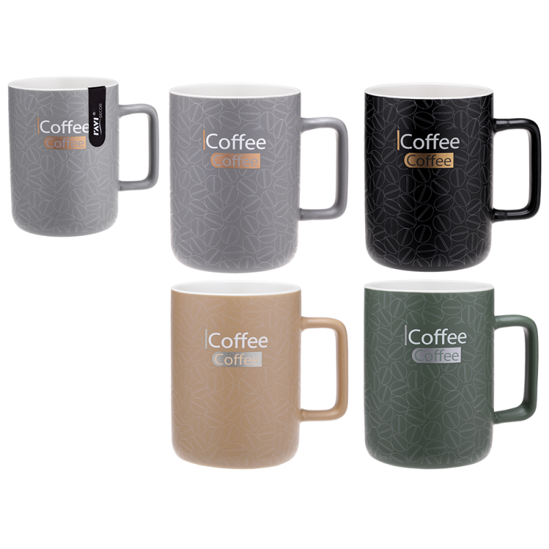 Kubek DARK COFFEE 400 ml z porcelany New Bone