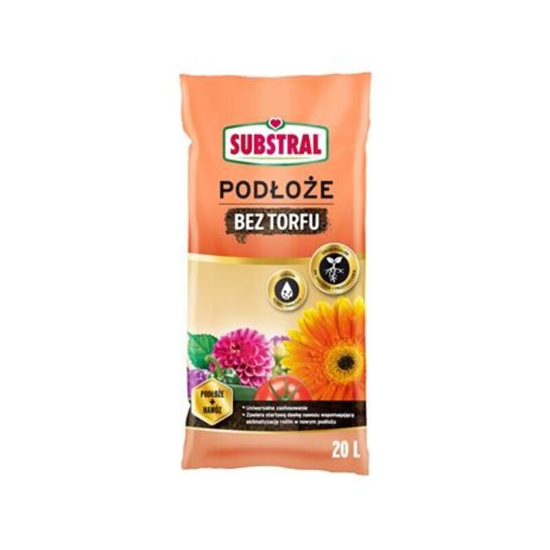 Podłoże bez torfu 20 l / zielona linia /