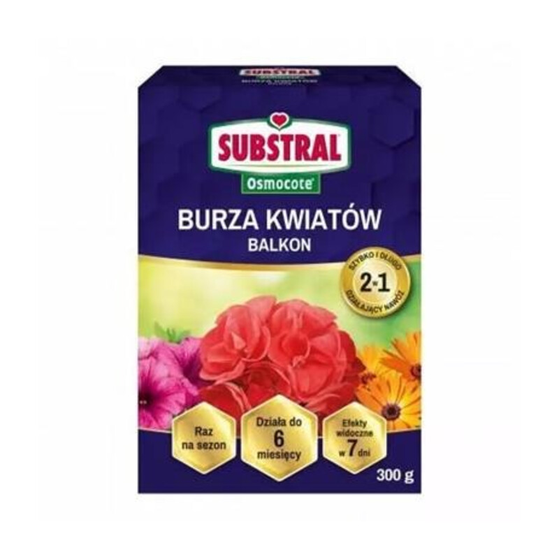 Osmocote 2 w 1 burza kwiatów balkon 300 g pudełko