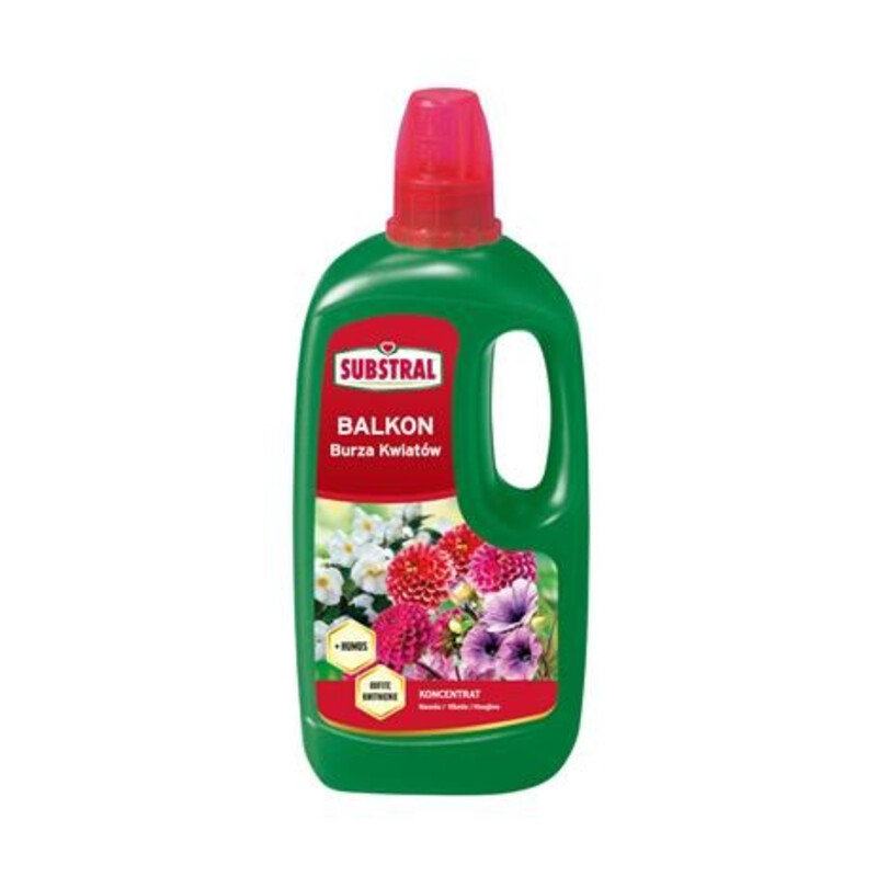 Nawóz + humus pelargonia balkon burza kwiatów 1 lx12 butelka