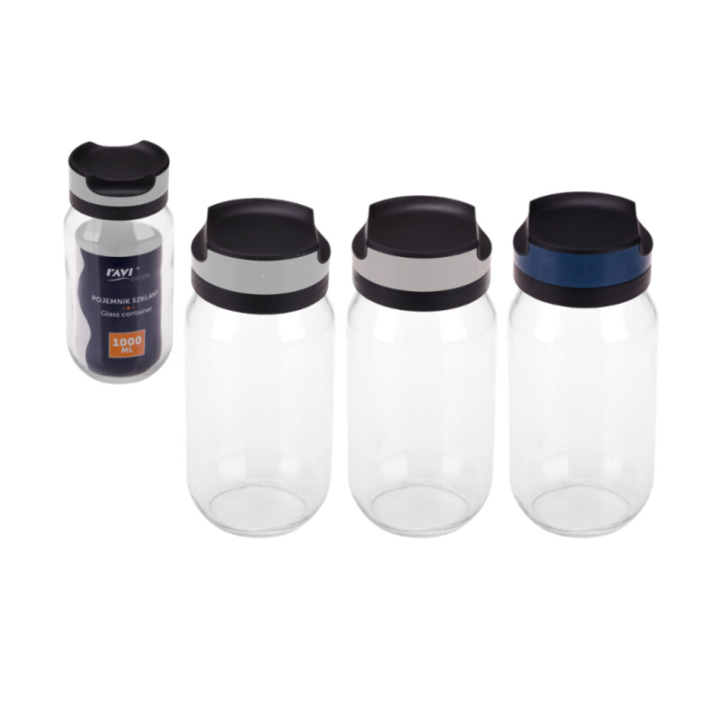 Pojemnik szklany GLASSER 1000 ml