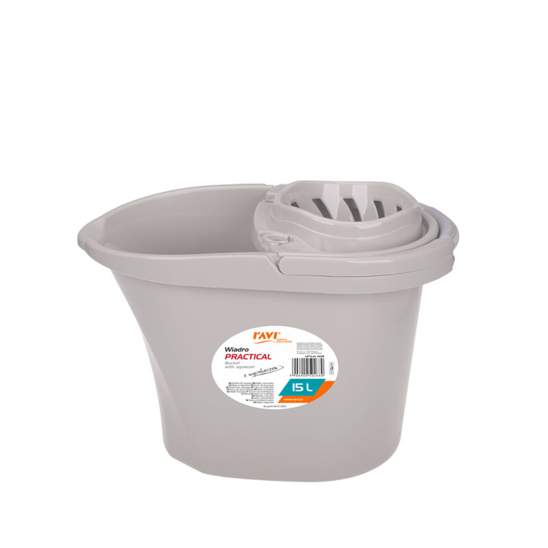 Wiadro z wyciskaczem Practical 15 l LATTE