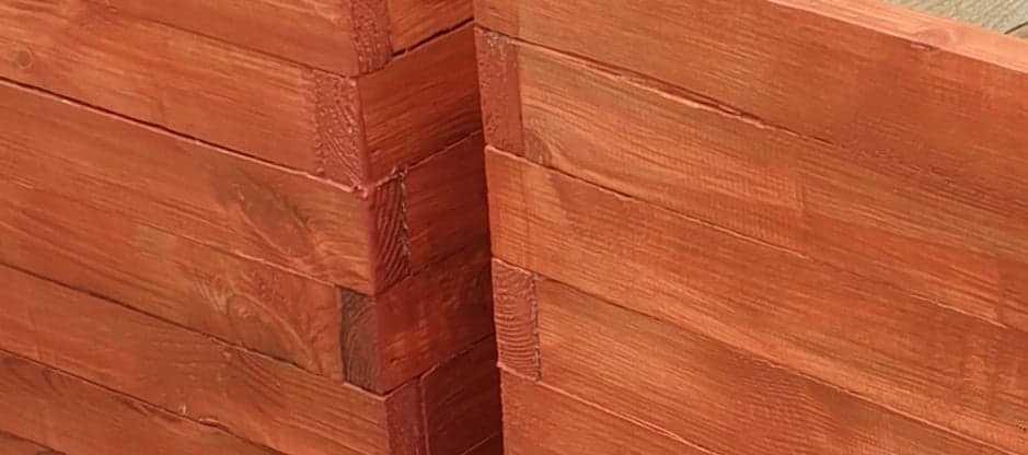 Osłonka drewniana 90 × 50 × 40 cm – wiśnia, ocieplana
