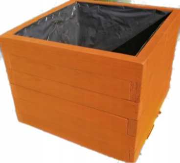Osłonka drewniana 90 × 50 × 40 cm – dąb