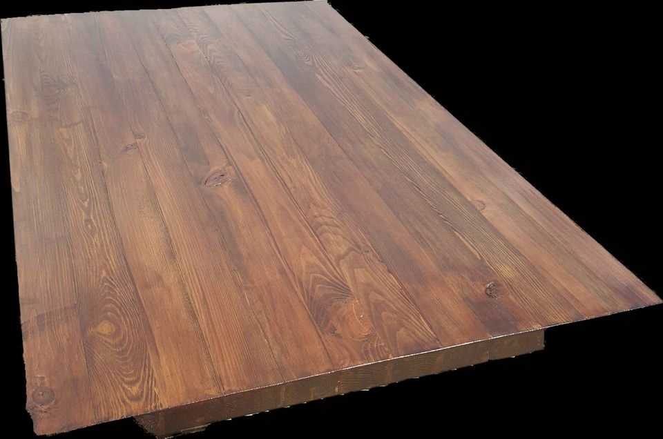 Blat drewniany do stołu 120 × 80 cm – ciemny dąb