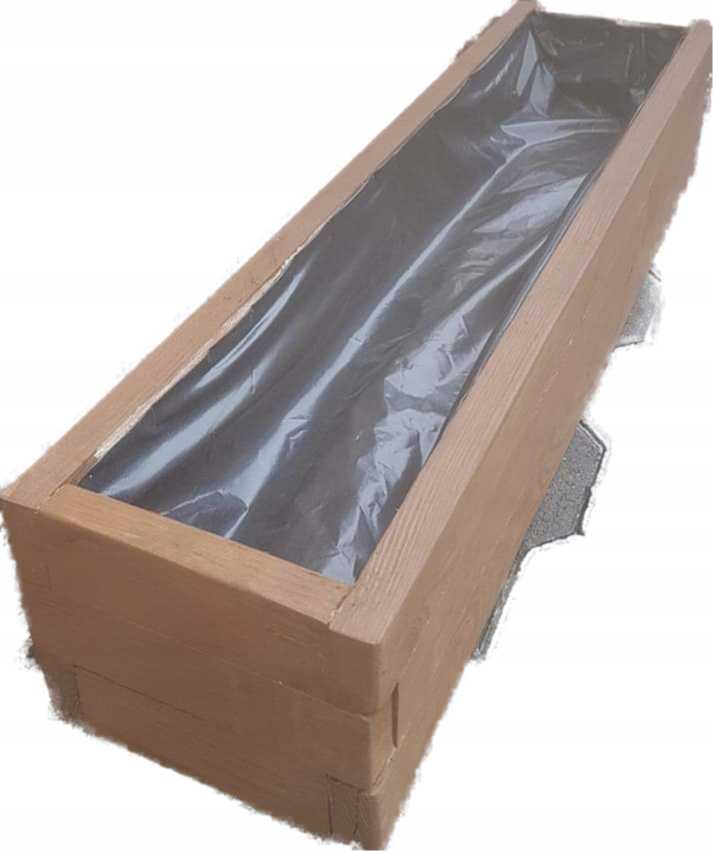 Osłonka drewniana 90 × 50 × 50 cm – orzech