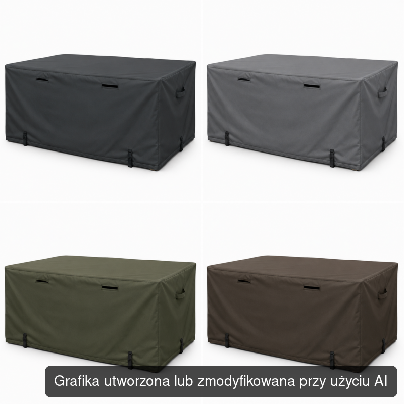 Pokrowiec na zestaw mebli ogrodowych L 200 × 140 × 80 cm